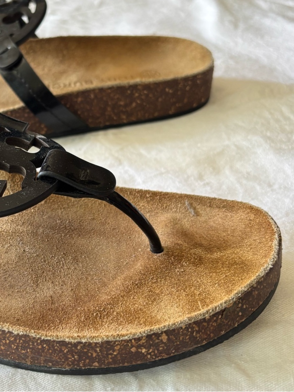 Tory Burch Black/Natural
Miller Cloud Sandals Size 7.5 - Picture 10 of 12